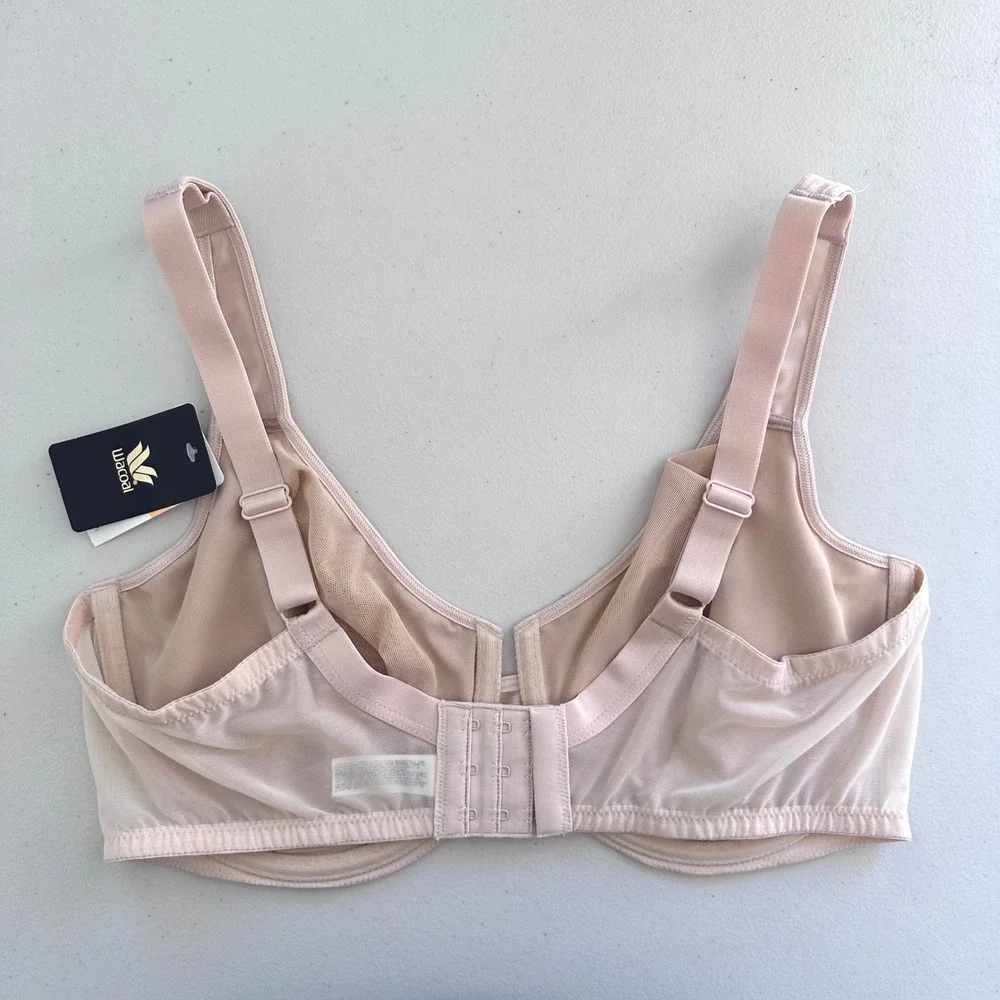 Wacoal Stark Beauty Underwire Bra Women 38DD Nude Lace Seamless NWT